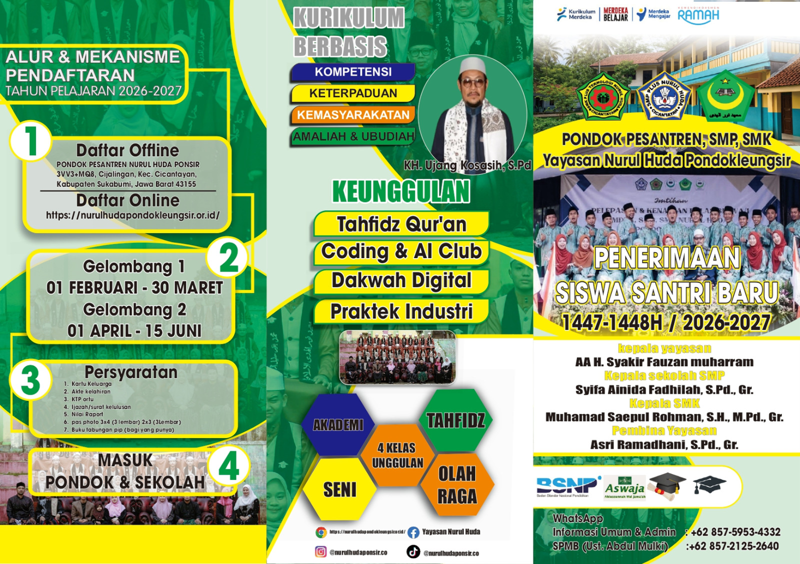SPMB SMK Plus Teknologi Nurul Huda 2026
